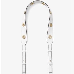 Michael Kors grommets leather shoulder strap